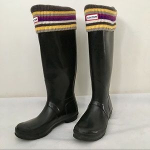 Hunter Boots Tall Black High Gloss
